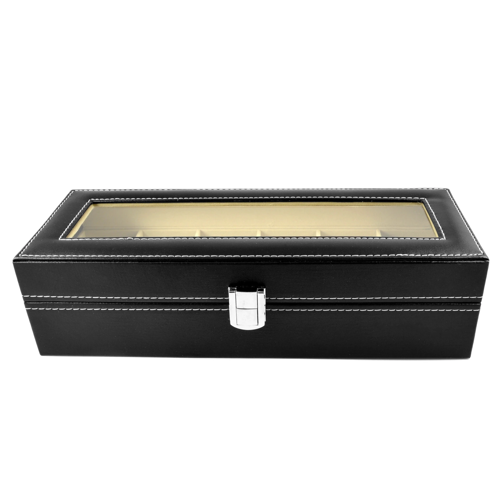 Cutie Premium depozitare 6 ceasuri, Material piele ecologica [2]