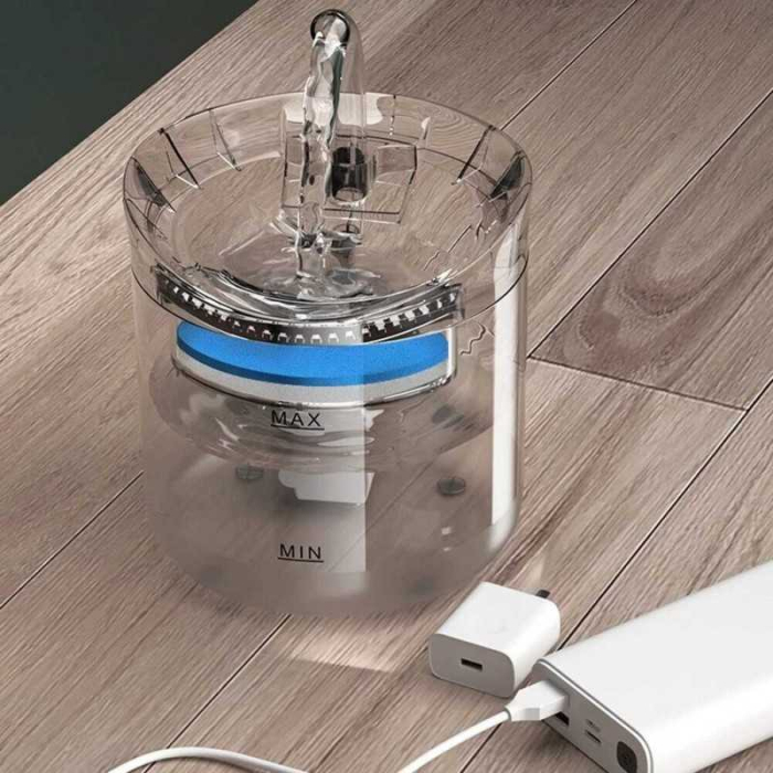 Dispenser Apa pentru Pisici si Caini, tip Fantana, Ultra-Silentioasa, Sistem filtrare cu Carbune Activ, Recirculare [8]