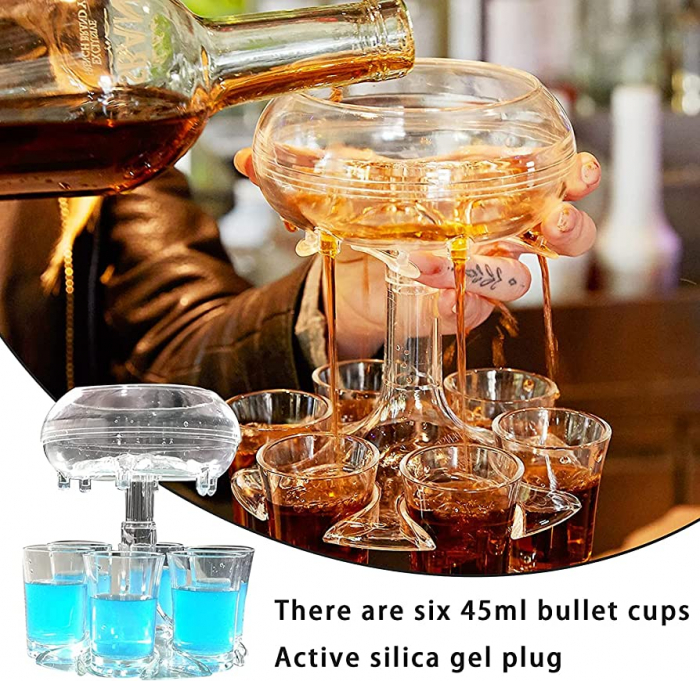 Dispenser dozator pentru 6 shoturi cu pahare [3]