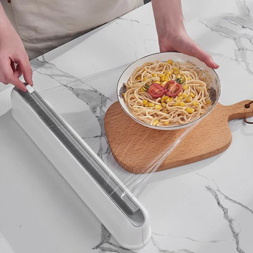 Dispenser folie alimentara stretch, cu magnet, lama de taiere si folie inclusa, 38 cm [9]