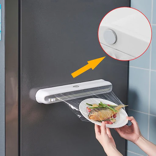 Dispenser folie alimentara stretch, cu magnet, lama de taiere si folie inclusa, 38 cm [4]