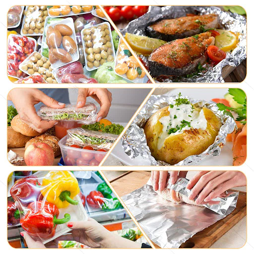 Dispenser folie alimentara stretch, cu magnet, lama de taiere si folie inclusa, 38 cm [6]