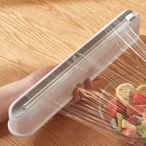 Dispenser folie alimentara stretch, cu magnet, lama de taiere si folie inclusa, 38 cm [10]