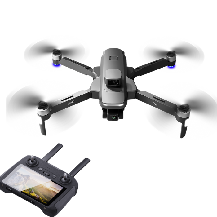 Drona 4K GPS cu Camera Duala, 5G Wi-Fi, Autonomie mare - 45 minute, Telecomanda cu Ecran, W5 [1]