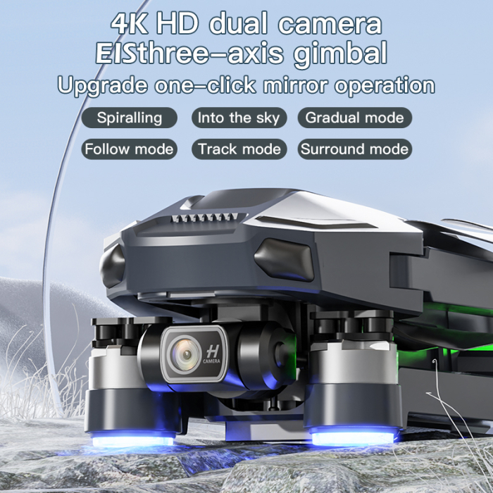 Drona 4K GPS cu gimbal 3 axe, Telecomanda cu ecran tactil, evitare obstacole 360°, SJY-X11 [4]