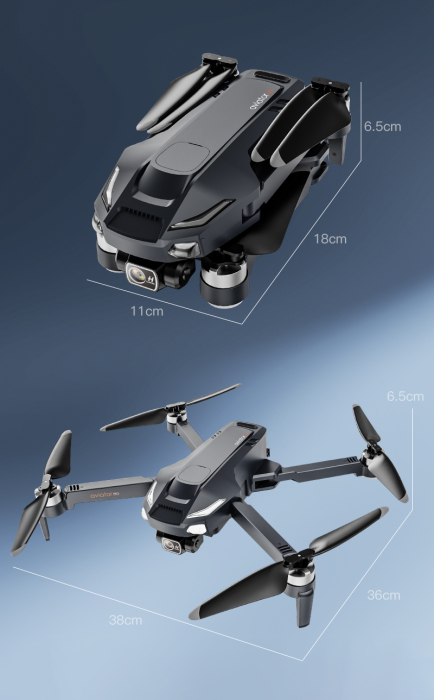 Drona 4K GPS cu gimbal 3 axe, Telecomanda cu ecran tactil, evitare obstacole 360°, SJY-X11 [7]