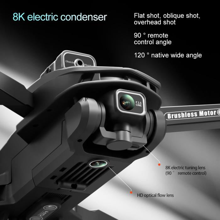 Drona cu Camera 8K, GPS, pliabilă, 22 min zbor, Telecomanda cu Ecran Smart, V168 MAX [3]