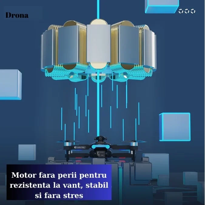Drona GST08, filmare 4K, foto-video fixe sau in miscare, cu telecomanda [5]