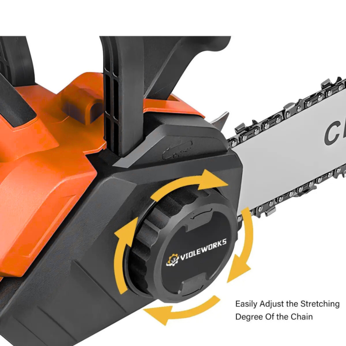 Drujba Electrica fara Fir, 16 inch, cu 2 Acumulatori 48V 6Ah, Motor Brushless, 2300W, Sistem Ungere Lant, Taiere 40 cm [6]