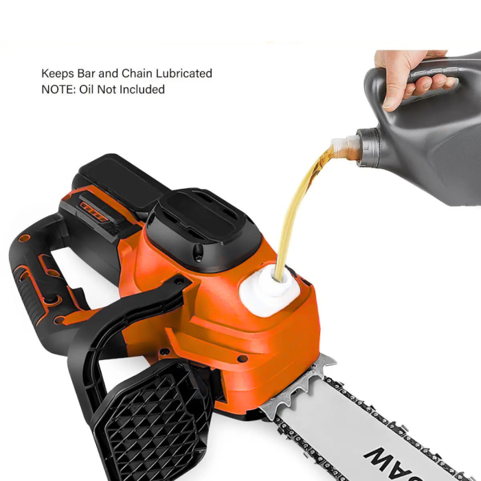 Drujba Electrica fara Fir, 16 inch, cu 2 Acumulatori 48V 6Ah, Motor Brushless, 2300W, Sistem Ungere Lant, Taiere 40 cm [3]