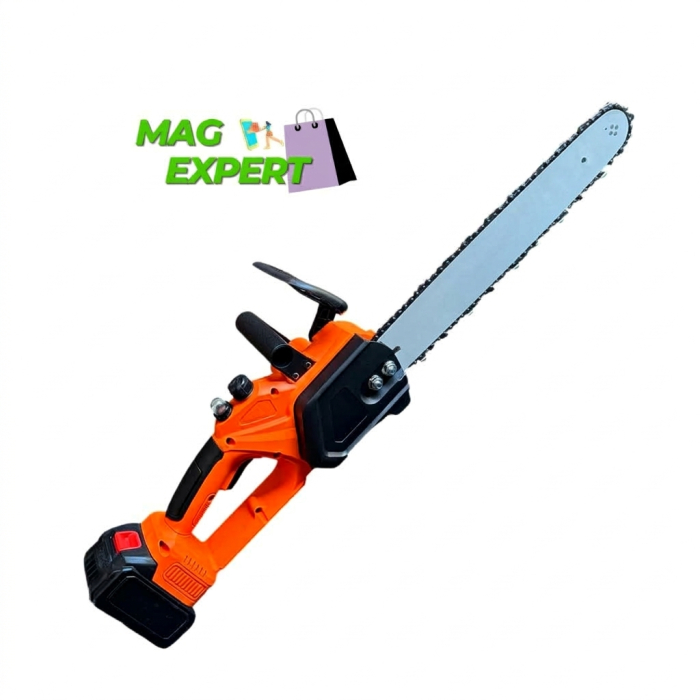 Drujba Electrica fara Fir, 16 inch, cu 2 Acumulatori 48V 6Ah, Motor Brushless, Sistem Ungere Lant, Taiere 40 cm [2]