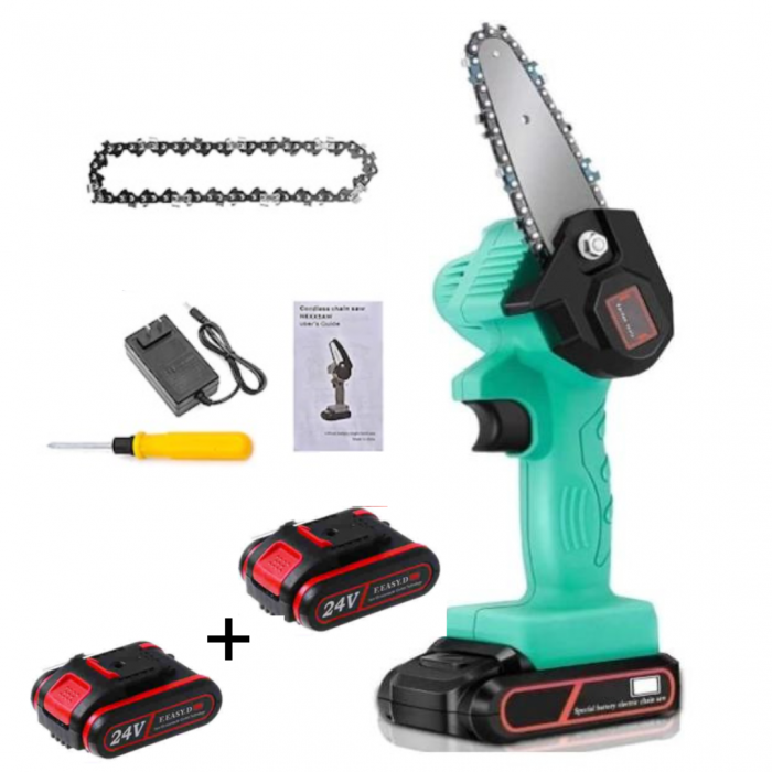 Drujba Fierastrau electric cu Acumulator 24V, lama 4 inch/10cm, fara fir [10]