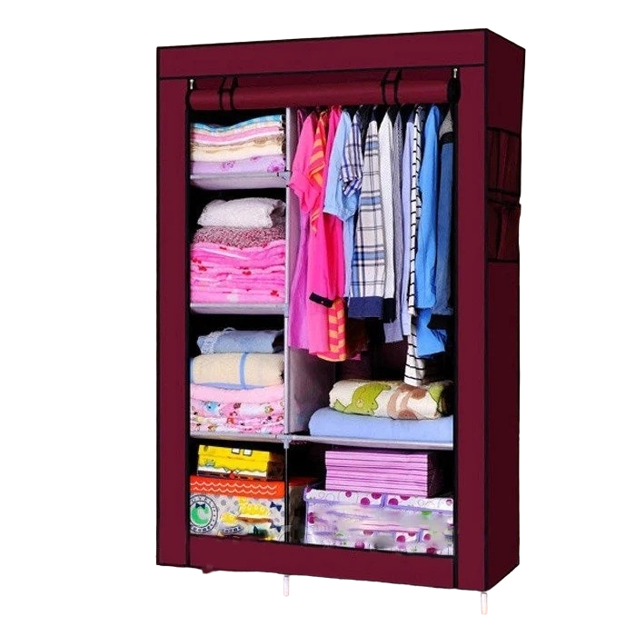 Dulap pentru Haine, Dressing din panza, schelet metalic, 105x45x170 cm [13]