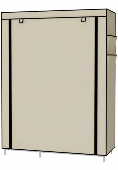 Dulap pentru Haine, Dressing din panza, schelet metalic, 105x45x170 cm [11]