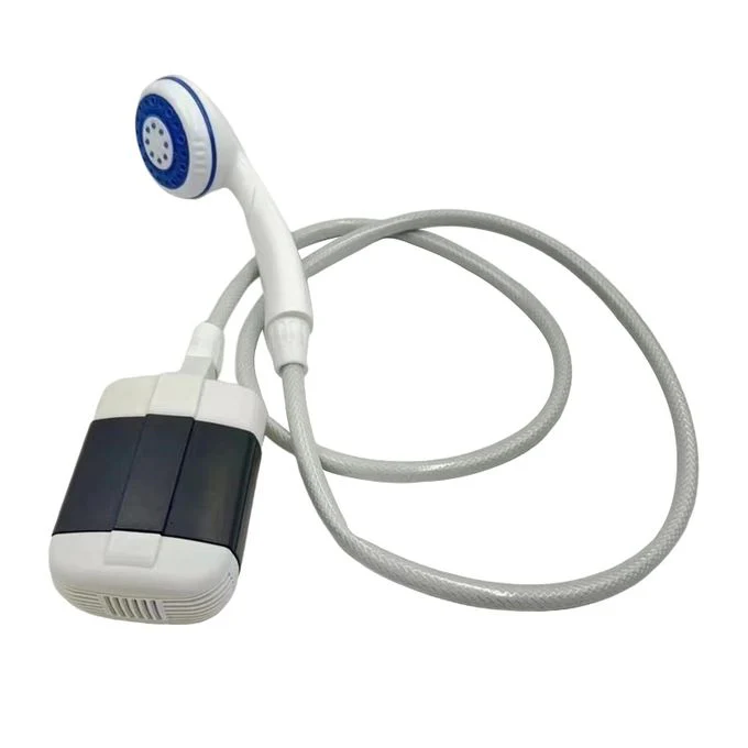 Dus portabil de camping cu robinet incorporat, USB pentru interior/exterior [12]