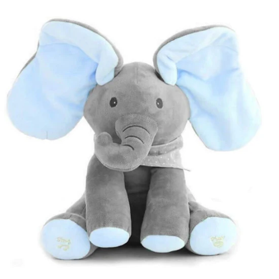 Elefant Interactiv din Plus - Jucarie vorbitoare, cantatoare si cu urechi ce se misca [3]