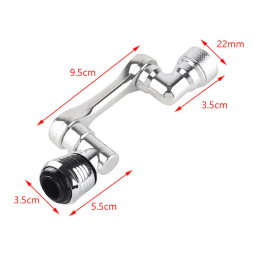 Extensie robinet rotativ 360 grade, moduri multiple de curgere a apei, metal [8]