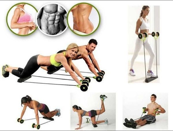 Extensor Fitness cu suport pentru genunchi, negru/verde, Revoflex Xtreme [4]