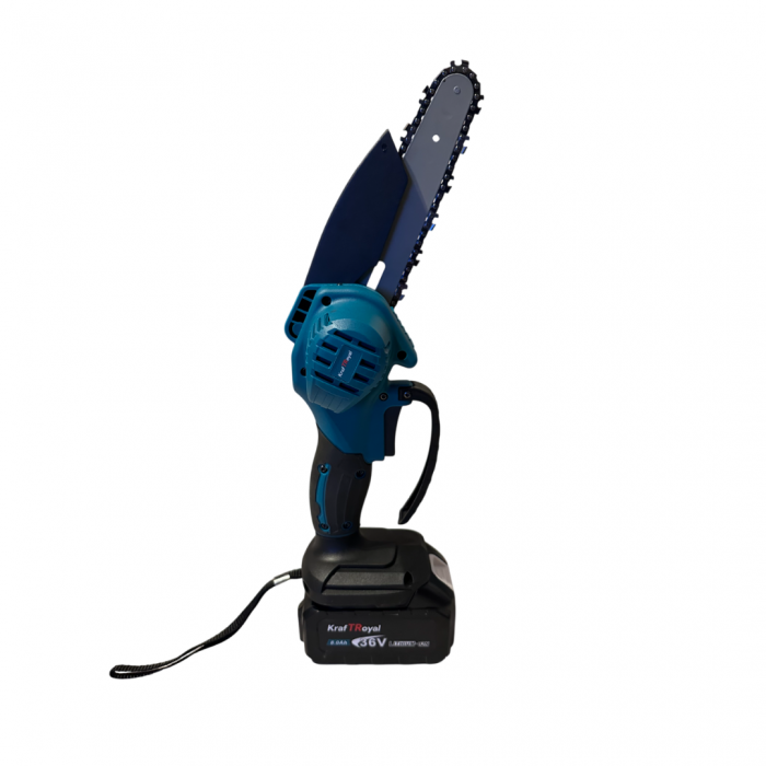 Fierastrau electric KraftRoyal, Mini Drujba cu 2 Acumulatori 36V 8AH, 2 lanturi incluse [4]