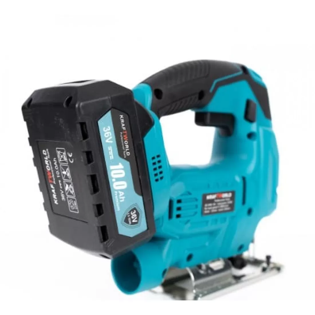 Fierastrau pendular KraftWorld cu 2 Acumulatori 36V 10AH, lemn 100mm [3]