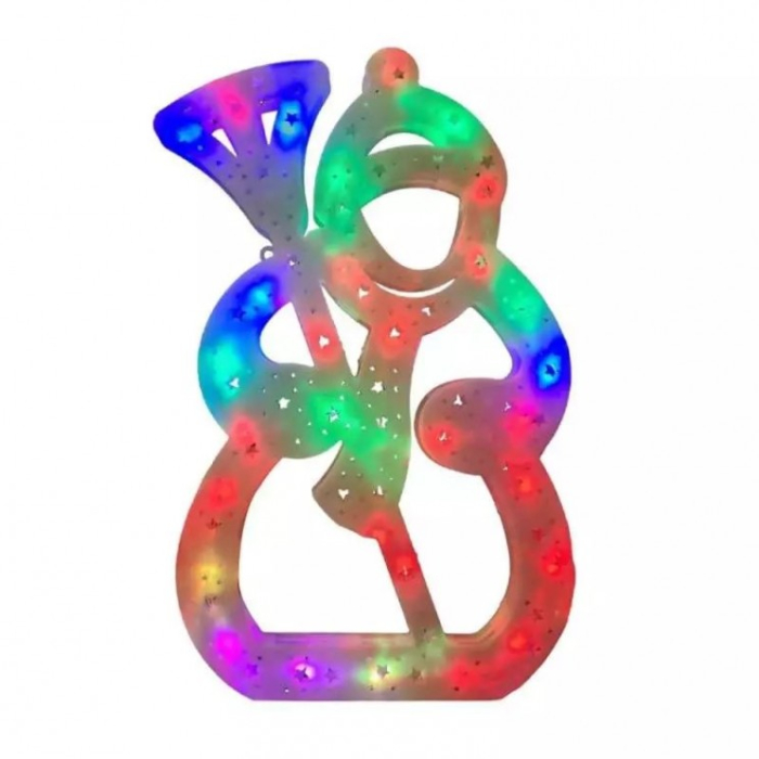 Figurina luminoasa in forma de Fulg, Brad, Mos, Ren, Lumina Multicolora, 50 cm [9]