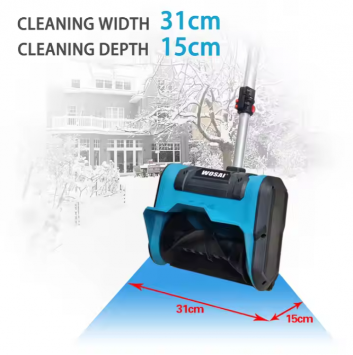 Freza de Zapada cu 2 Acumulatori 36V INCLUSI, Aparat de curatat zapada electric, fara fir [6]