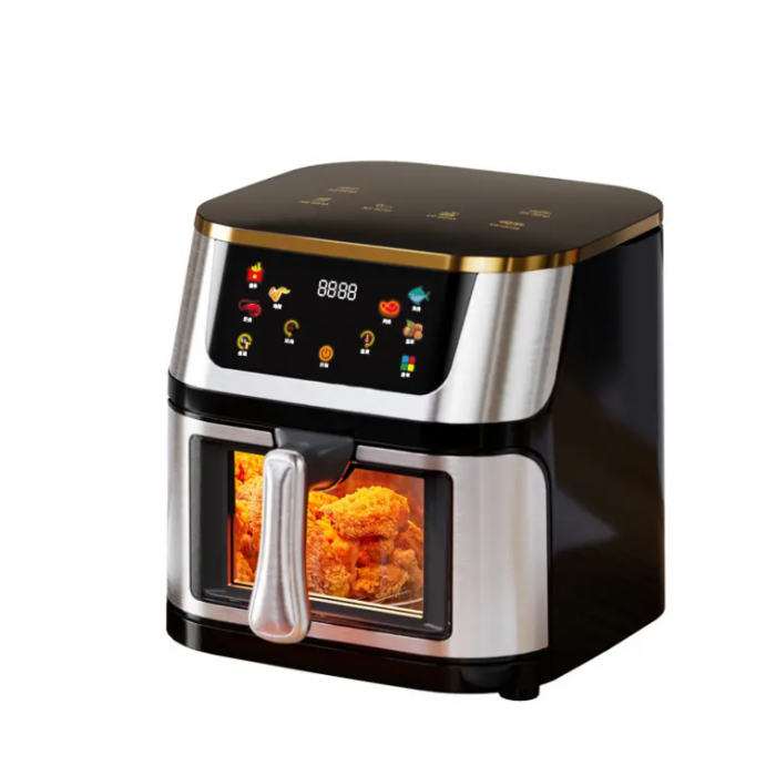 Friteuza cu aer, 10L Capacitate, 3000W, Afisaj Digital, LCD Touch, cu geam, SonyMax [11]
