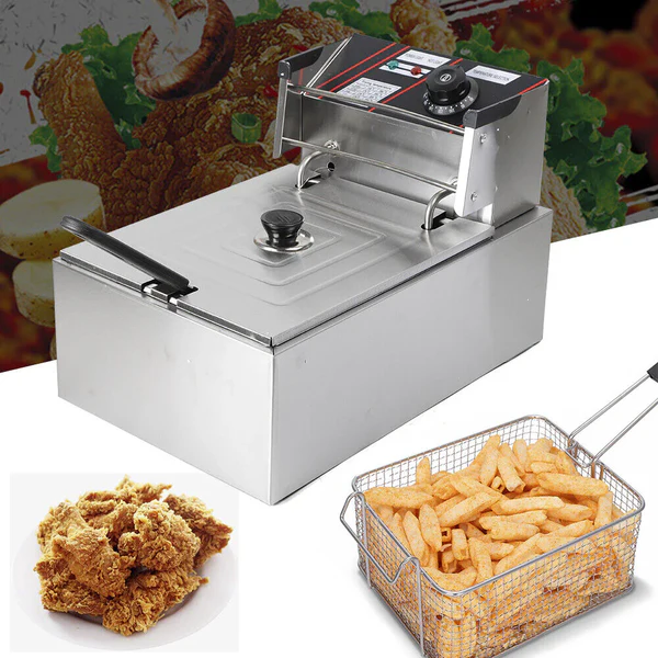Friteuza electrica pentru cartofi, crispy, nuggets, Capacitate 6 litri sau 12 litri [7]