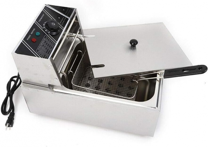 Friteuza electrica pentru cartofi, crispy, nuggets, Capacitate 6 litri sau 12 litri [6]