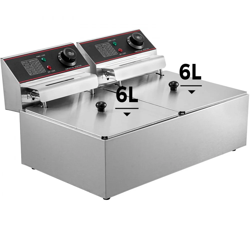 Friteuza electrica pentru cartofi, crispy, nuggets, Capacitate 6 litri sau 12 litri [11]