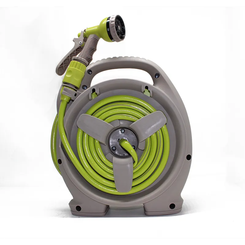 Furtun cu Tambur Profesional 10m / 15m cu pistol de stropit, 6 moduri de stropire, pentru gradina [5]