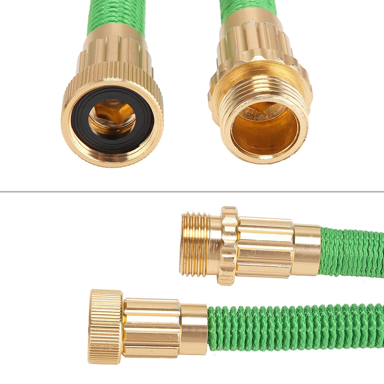Furtun extensibil profesional 22.5M pentru gradina cu cap de udat cu pulverizator reglabil, Magic Hose [2]