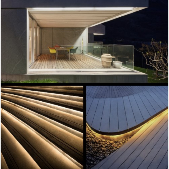 Furtun luminos LED neon flexibil, tub, rola 100 m, lumina calda , 120 LED-uri, protectie umiditate IP65, instalatie [3]