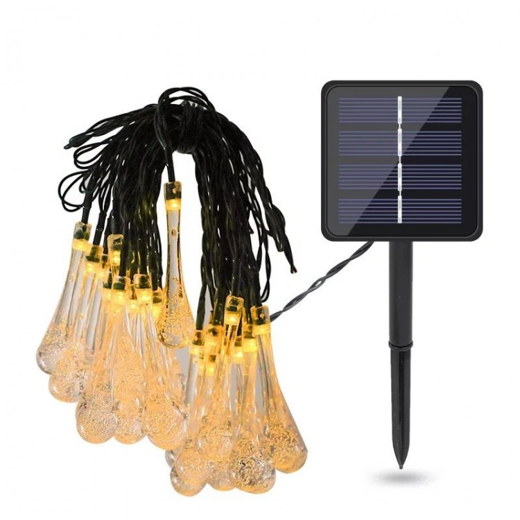 Ghirlanda luminoasa solara pentru exterior 5M cu 20 Becuri LED 69.99 lei galben / RGB [3]