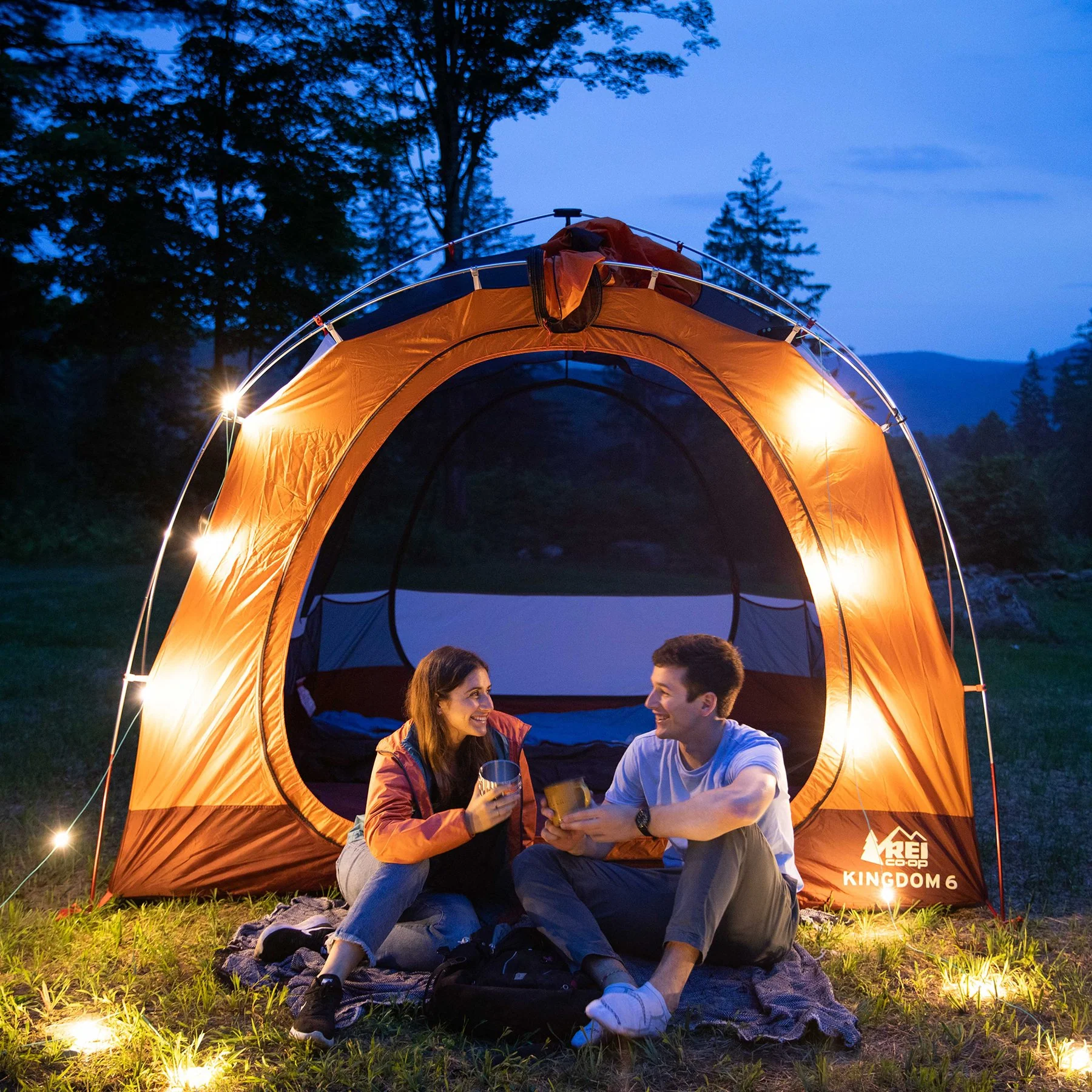 Ghirlanda solara pentru camping cu 10 beculete led, lanterna si functie de baterie externa [16]