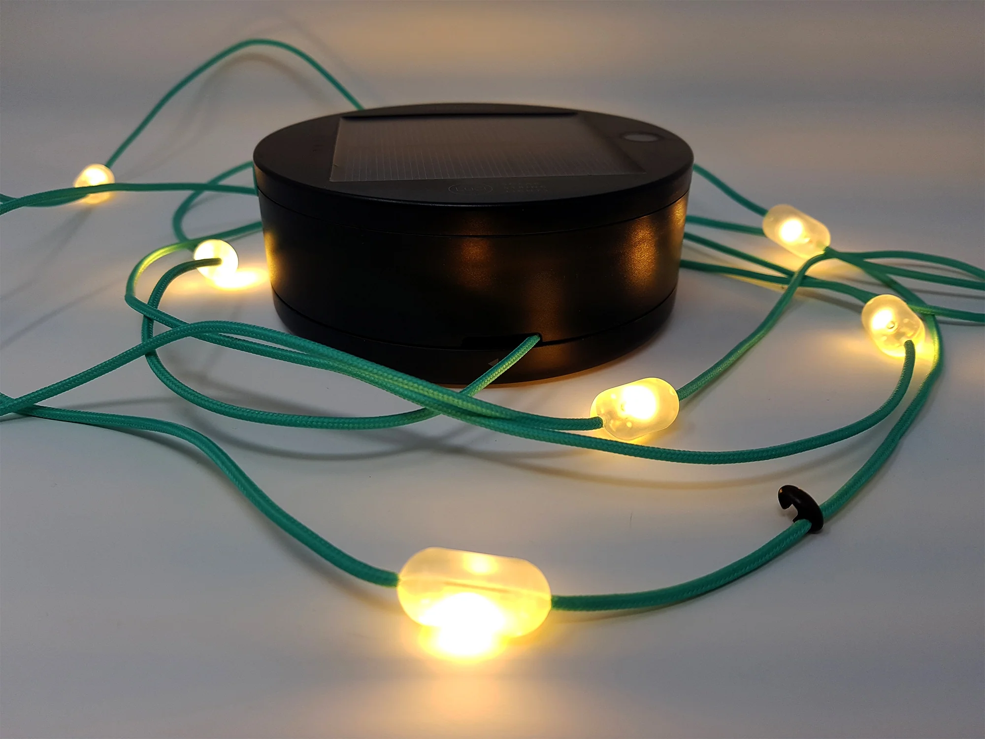 Ghirlanda solara pentru camping cu 10 beculete led, lanterna si functie de baterie externa [7]