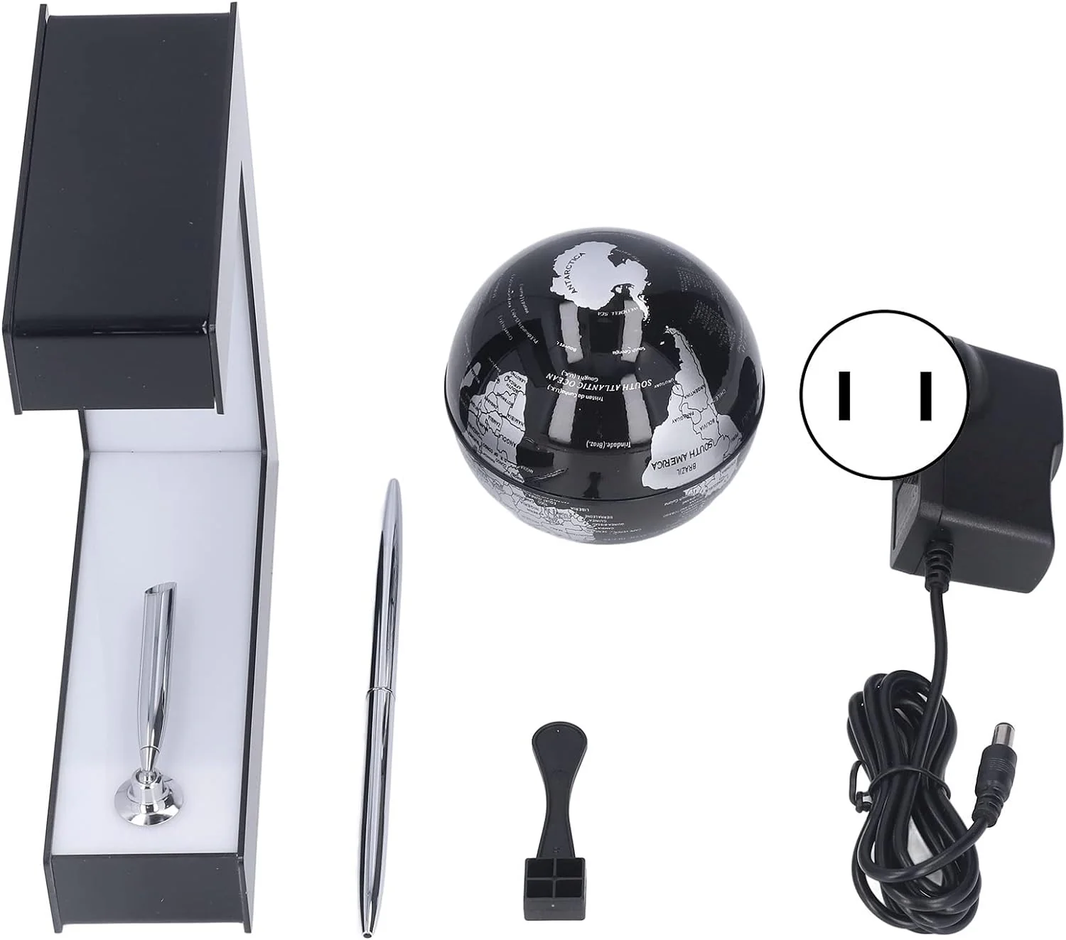 Glob pamantesc magnetic plutitor cu iluminare LED forma C cu Pix 17.3 cm x 19.5 cm x 5 cm [3]