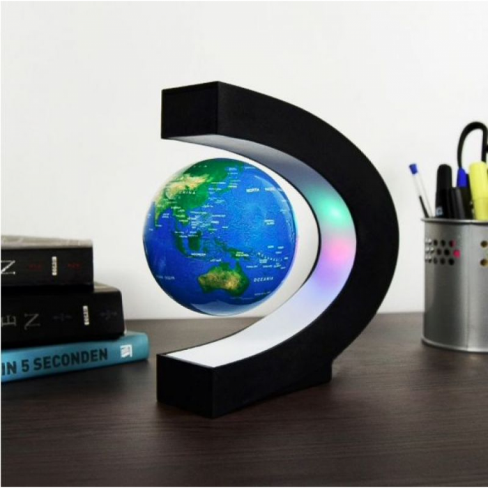 Glob pamantesc plutitor care leviteaza cu suport luminat colorat [5]