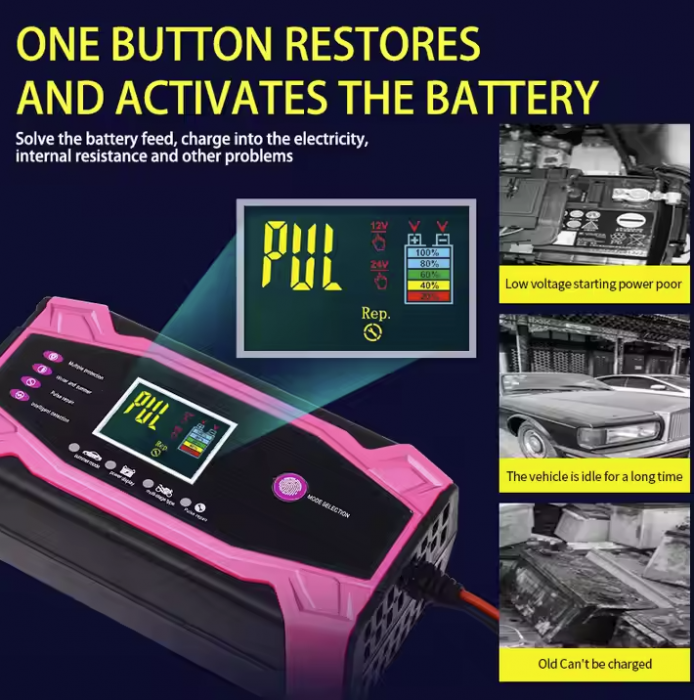 Incarcator Baterie Auto 12V/24V Andowl Q-DP1000 [3]