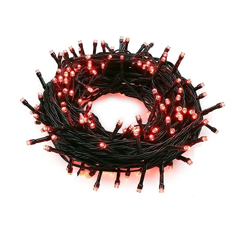 Instalatie de Craciun, tip liniara, pentru exterior, 600 led-uri, 100m, diverse culori [11]