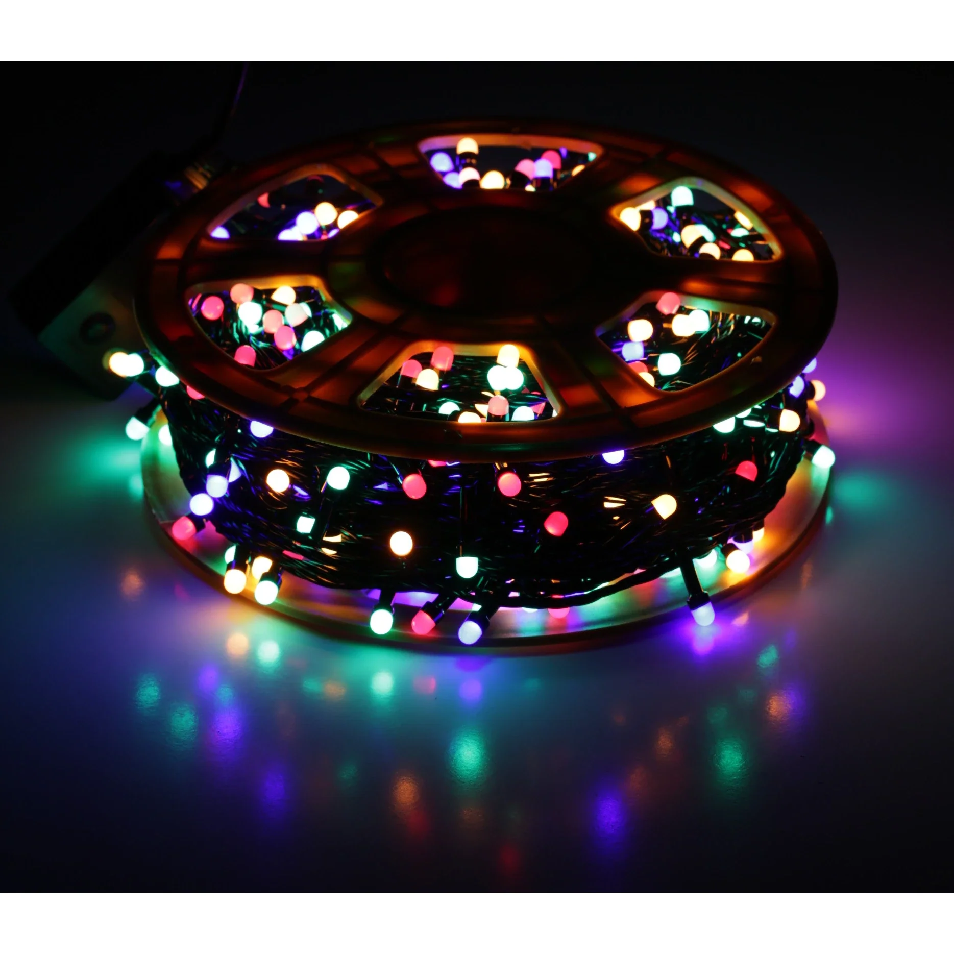 Instalatie de Craciun, tip liniara, pentru exterior, 600 led-uri, 100m, diverse culori [14]