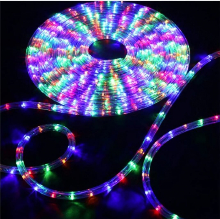 Instalatie Furtun luminos pe rola, led 100m, diverse culori [16]