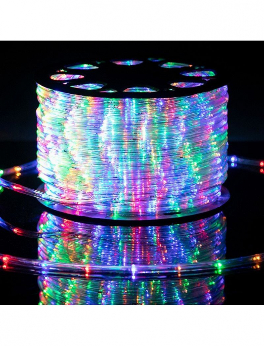 Instalatie Furtun luminos pe rola, led 100m, diverse culori [2]