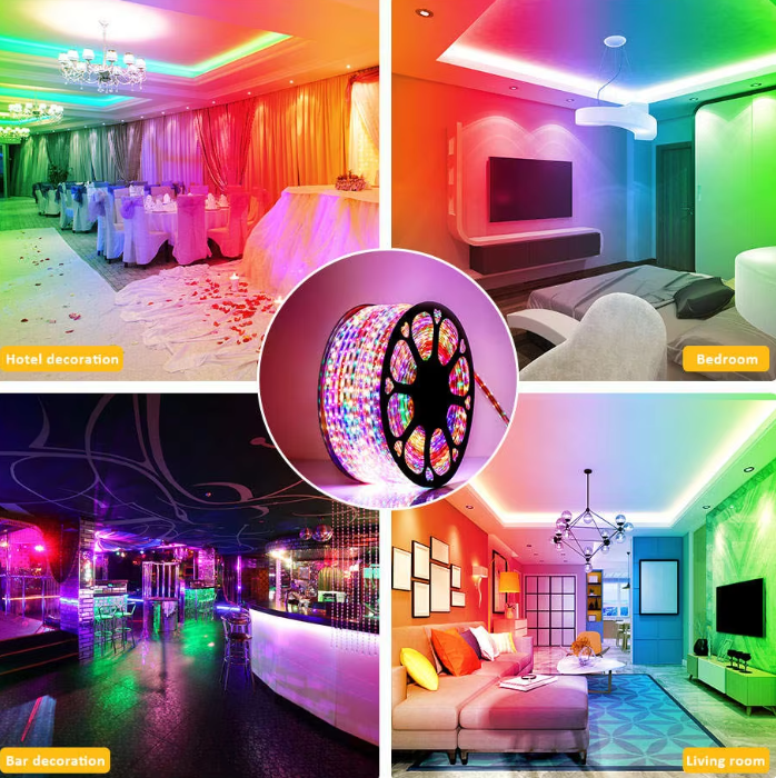 Instalatie Furtun tip banda led SMD, 10M/20M, exterior, flexibil, alb rece / alb cald / multicolor [5]