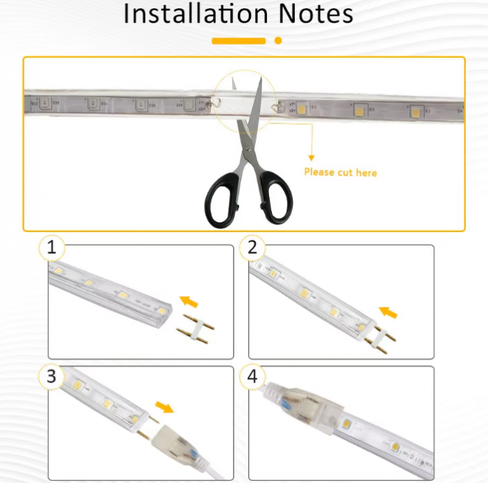 Instalatie Furtun tip banda led SMD, 10M/20M, exterior, flexibil, alb rece / alb cald / multicolor [7]
