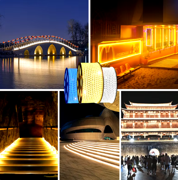 Instalatie Furtun tip banda led SMD, 10M/20M, exterior, flexibil, alb rece / alb cald / multicolor [3]