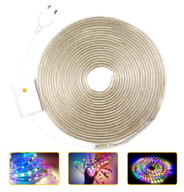 Instalatie Furtun tip banda led SMD, 10M/20M, exterior, flexibil, alb rece / alb cald / multicolor [13]