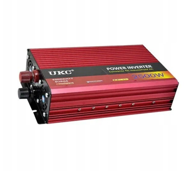 Invertor Auto UKC, 2500 - 3000 W putere, 12V - 220V, din aluminiu [4]