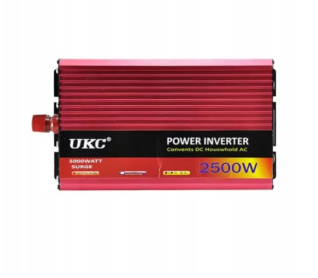 Invertor Auto UKC, 2500 - 3000 W putere, 12V - 220V, din aluminiu [2]