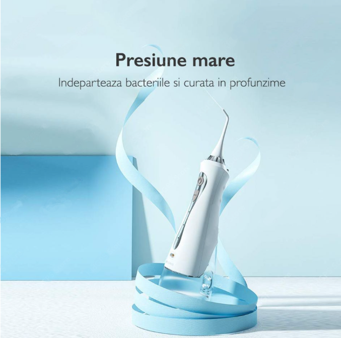 Irigator bucal cu 3 moduri de lucru, 1800 mAh, capacitate 230 ml [6]